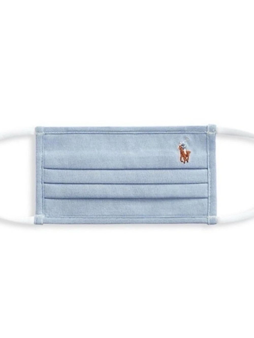Polo Ralph Lauren Light Blue Cotton Face Mask